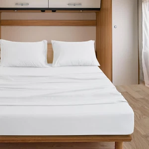 Luxury Queen Sleeper Sofa Bed Sheet Set, in 100% Egyptian Cotton, Beutifull 600 - Picture 1 of 8