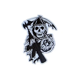 Sons Of Anarchie - Logo Aufnäher / Abzeichen Bestickt - Picture 1 of 1