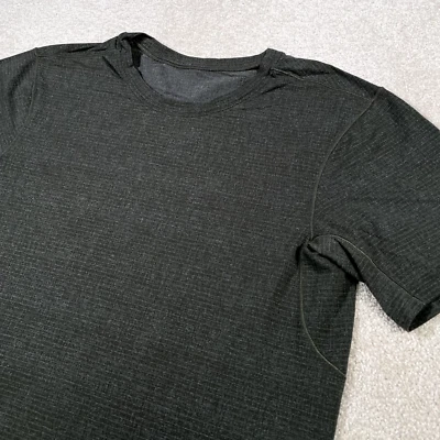 Camisa Lululemon Hombres Mediana Adulto Verde Atlética Gimnasio Entrenamiento Correr Activo Suave Foto 1 de 4