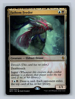 Magic the Gathering - MTG - BFZ - Fathom Feeder - Rare - Image 1 of 2