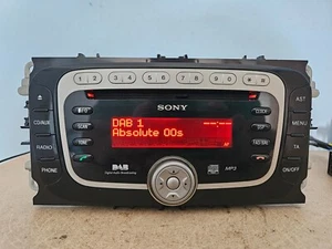 FORD SONY DAB MP3 AUTORADIO STEREO LETTORE CD FOCUS MK2 2008 2009 2010 TIPO OVALE - Foto 1 di 11