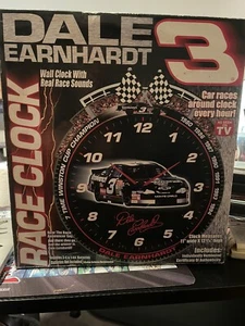 Dale Earnhardt Wall Clock with Race Sounds NASCAR VTG 2000 - Picture 1 of 2