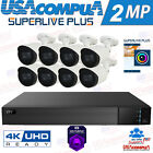 SuperLivePlus 4K Security Camera System 16 Channel 4K W/HD BULLET 5MP HDD Option