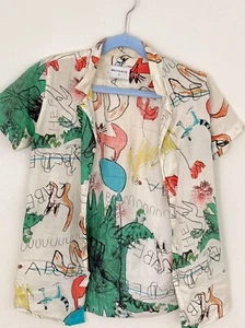 Wolf & Rita playful & artful short-sleeve shirt for boys size M (8/10) - Picture 1 of 3