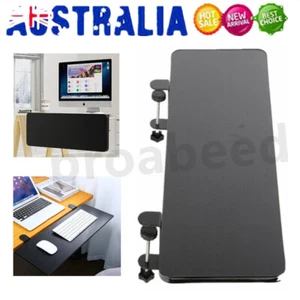 Ergonomic Desk Extender Tray Foldable Keyboard Drawer Tray Platform Mount Black - Picture 1 of 11