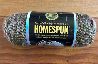 Lion Brand HOMESPUN Yarn PRAIRIE #335 Green Brown Purple Red Blue, 6 oz. - Image 1 of 4