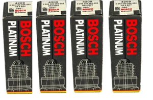 Lot of 4 Genuine Bosch 4209 Platinum Spark Plug 0242225566052 HR9BPY - Picture 1 of 6