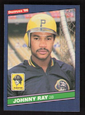 1986 Donruss #186 Johnny Ray Pittsburgh Pirates - Image 1 of 2