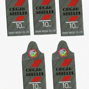 StitchMaster 50-Piece Sewing Needle Set: Organ 15X1 Sizes 9-18, 10 Needles Each - Picture 1 of 4