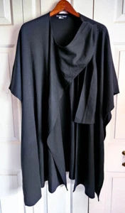 Marcia Lyons 100% Cotton Black Wrap Shawl 42" X 37" - Picture 1 of 5