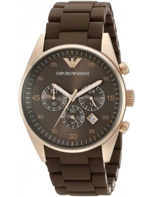 NUEVO Reloj Hombre EMPORIO ARMANI Tazio Cronógrafo Sportivo 43mm AR5890 Genuino Foto 1 de 3