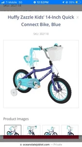 Huffy Blue 14 In Bike - Picture 1 of 6
