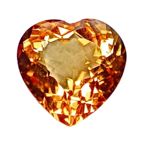 5.76 Ct Champagne Topaz Seductive (11 x 11 mm) Natural Heart Brazil Gemstones - Picture 1 of 7