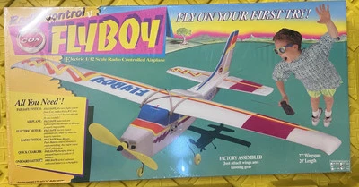 Vintage Cox Radio Control Flyboy Electric 1/12 Scale Airplane Brand New Sealed - Image 1 of 4