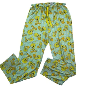 Looney Tunes Tweety Vogelmuster Retro Pyjamahose Nachtwäsche Damen Gr. XL - Bild 1 von 9