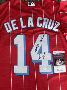 Bryan De La Cruz Autographed Signed Miami Marlins Sugar Kings Jersey JSA COA - Picture 1 of 5