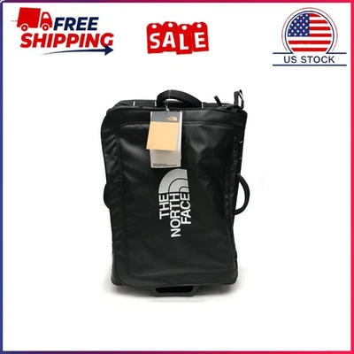 The North Face BASE CAMP VOYAGER 21" ROLLER Wheeled Bag Luggage TNF Black/White - Image 1 of 4