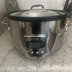 All-Clad SERIE SC03 Slow Cooker Stainless Steel Electric Glass Lid, No Insert - Picture 1 of 4