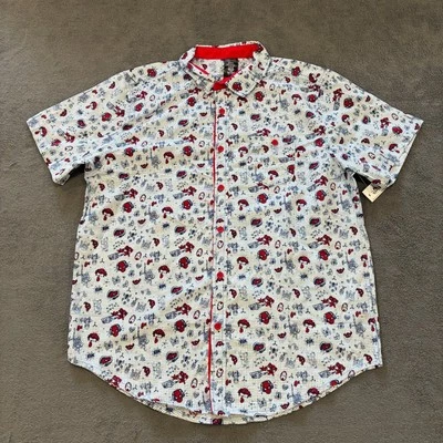 Camisa manga corta abotonada Marvel Disney blanca Spiderman para hombre talla L Foto 1 de 4