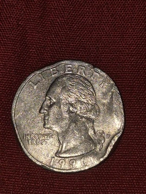 25 cent mint error 1996. P quarter  Very rare. - Image 1 of 4
