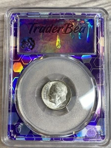 Moneda de diez centavos Roosevelt 1952 S graduación profesional MS66+ 10 c núcleo púrpura Traderbea - Imagen 1 de 3