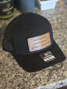 Hard While Working Richardson 112 Trucker Hat - Picture 1 of 2