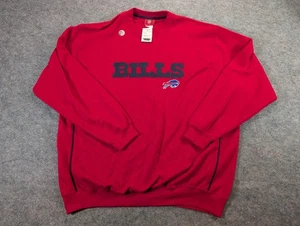 Buffalo Bills Sweatshirt Mens XL Red NFL Crewneck Pullover Team Apparel Football - Picture 1 of 7