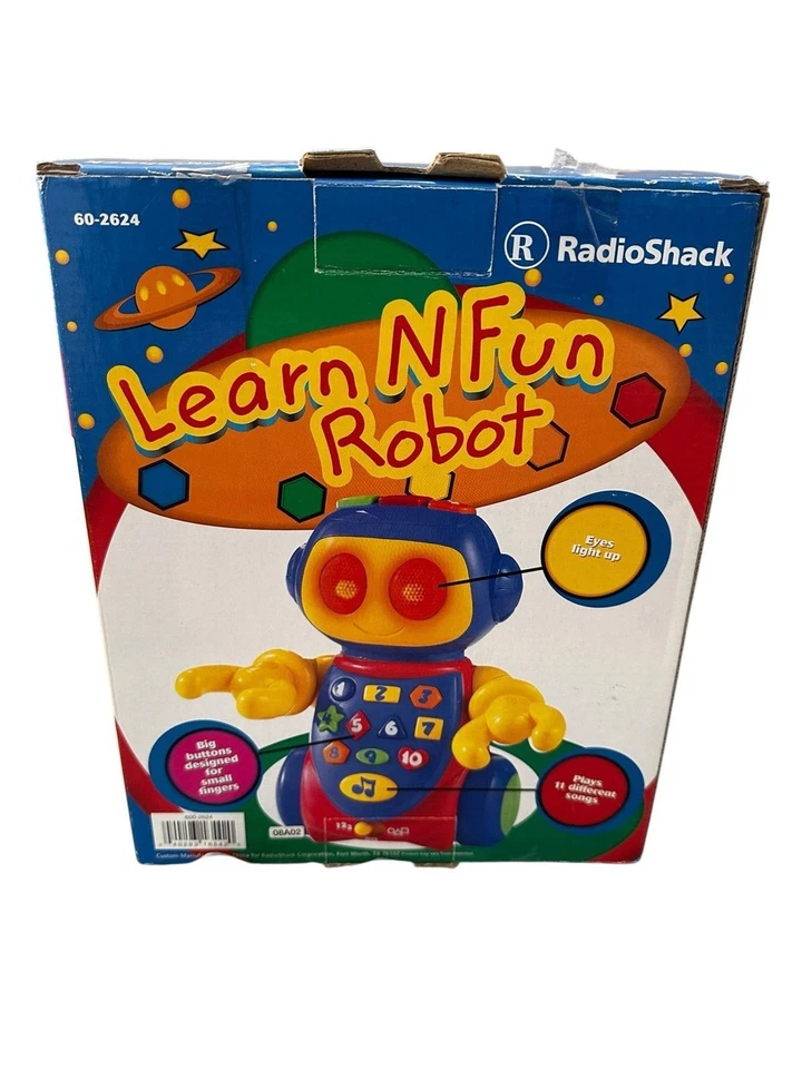 De colección 2002 Muy Raro Radio Shack Aprender N Divertido Robot Educativo Nuevo Antiguo Stock Foto 1 de 4