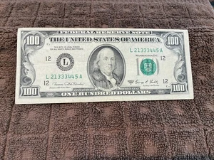 1969 C $100 ONE HUNDRED DOLLAR  FEDERAL RESERVE NOTE SAN FRANCISCO  FRB SHULTZ - Picture 1 of 2