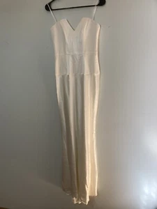 ABS Allen Schwartz Damen spitzes Brustkleid Elfenbein 2 - Bild 1 von 5