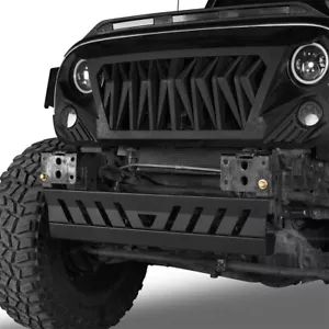 Cubierta inferior delantera de acero negro parachoques para Jeep Wrangler JK 2007-2018 - Imagen 1 de 12