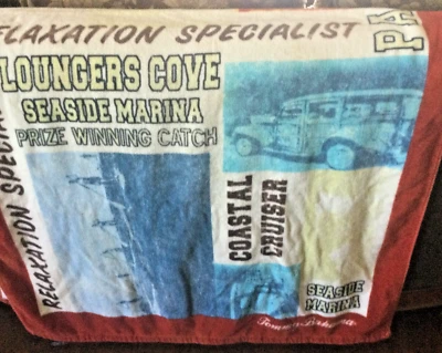 Tommy Bahama!! MARLIN FISH Beach Spa Pool TOWEL Blanket SEA LIFE Tropical Multi - Image 1 of 4