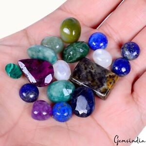 124.35 Carat Natural Mix Assorted Multi Gemstone Loose Wholesale Lot For Jewelry