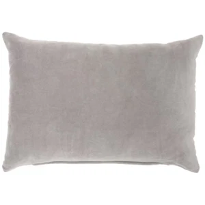 Life Styles Grey 14 In. X 20 In. Solid Color Indoor/Outdoor Throw Pillow - Picture 1 of 12