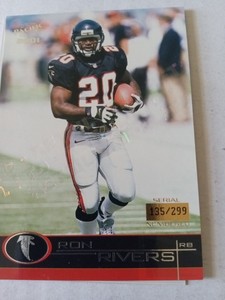 2001 Pacific #27 Ron Rivers Retail LTD 135/299 Atlanta Falcons