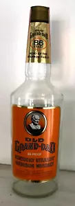 Botella/decantadora de licor vintage Old Grand-Dad Bourbon Whisky 4/5 cuartos 1978 - Imagen 1 de 4