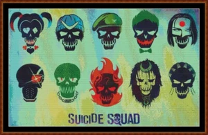SUICIDE SQUAD 3 cross stitch pattern (punto cruz) - Picture 1 of 5