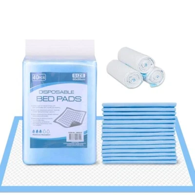 40-160 PCS Disposable Bed Pee Underpads Economy Adult Incontinence Pads 60x90cm - image 1 of 4