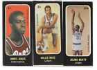 1971-72 Topps Stickers Basketball Card - Jones/Wise/Beaty #1A, 2A, 17A - Marked