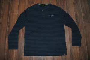 Mexx Metropolitan Long Sleeve T Shirt Navy Striped XXL - Picture 1 of 8