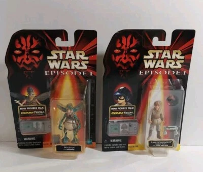 Lote de figuras de acción Hasbro Star Wars Episodio 1 Anakin Skywalker y Watto  Foto 1 de 4