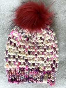 Handgestrickte Beanie Damen, Mädchen, handgefärbtes Garn - Bild 1 von 4