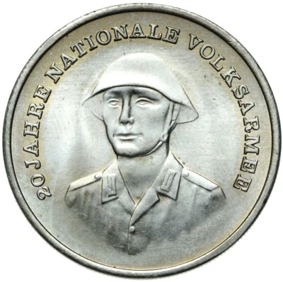 Commemorative coin East Germany GDR 10 Mark 1976 A - National People's Army UNC - Image 1 of 2