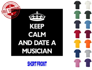Camiseta Gráfica Mantén la Calma y Fecha Un Músico S M L XL 2XL 3XL - Imagen 1 de 4