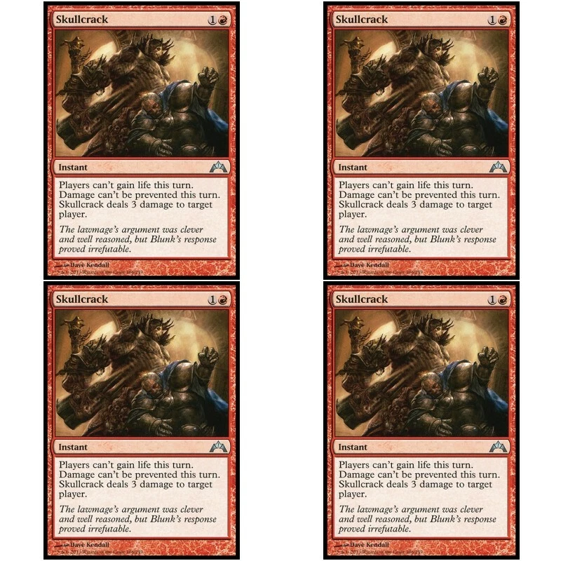 4 x SKULLCRACK NM Gatecrash mtg Red - Instant Unc - Image 1 of 1