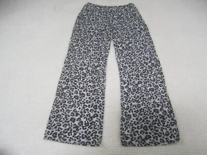 Soma Pants Womens Medium Gray Black Leopard Print Lounge Pajama Stretch - Picture 1 of 11