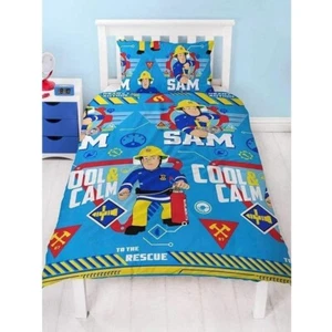 Fireman Sam Cool & Calm Single Bed Quilt Cover Set - Picture 1 of 2