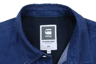$150 NEW G-STAR TYPE C CLEAN XXXL SLIM FIT SNAP DENIM JEAN WORK SHIRT WESTERN - Image 1 of 4