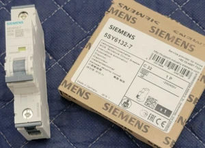 Genuine SIEMENS Circuit Breaker 5SY6132-7 1pole 32Amp -NEW-Beware of China Fakes - Picture 1 of 7
