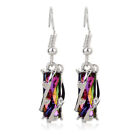 925 Silver Mystic Topaz Rainbow Pendant Chocker Necklace Earrings Jewelry Gifts